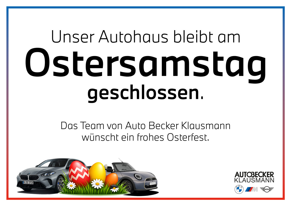 Aushang Ostersamstag Pop-Up