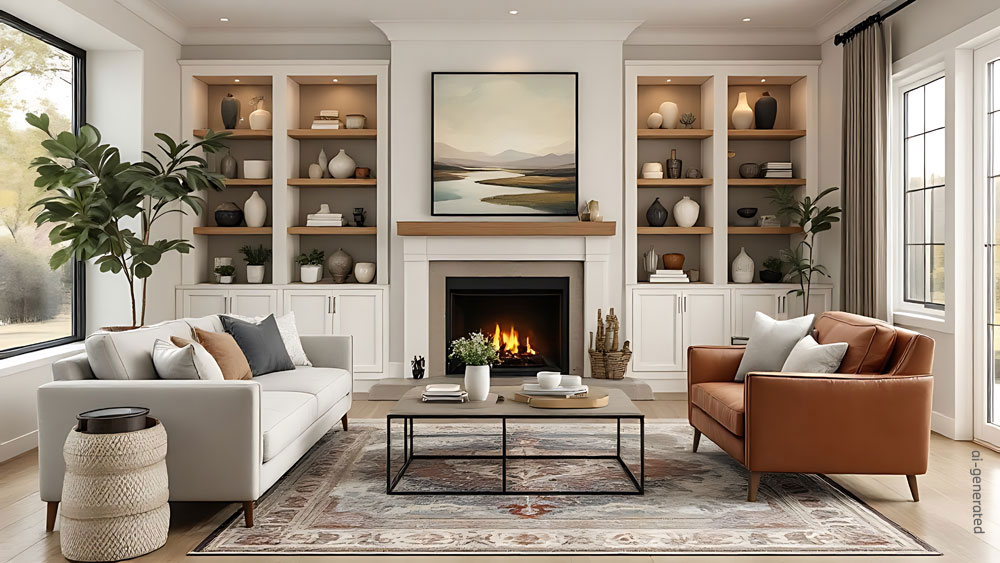 Wohnzimmer, ai-generated