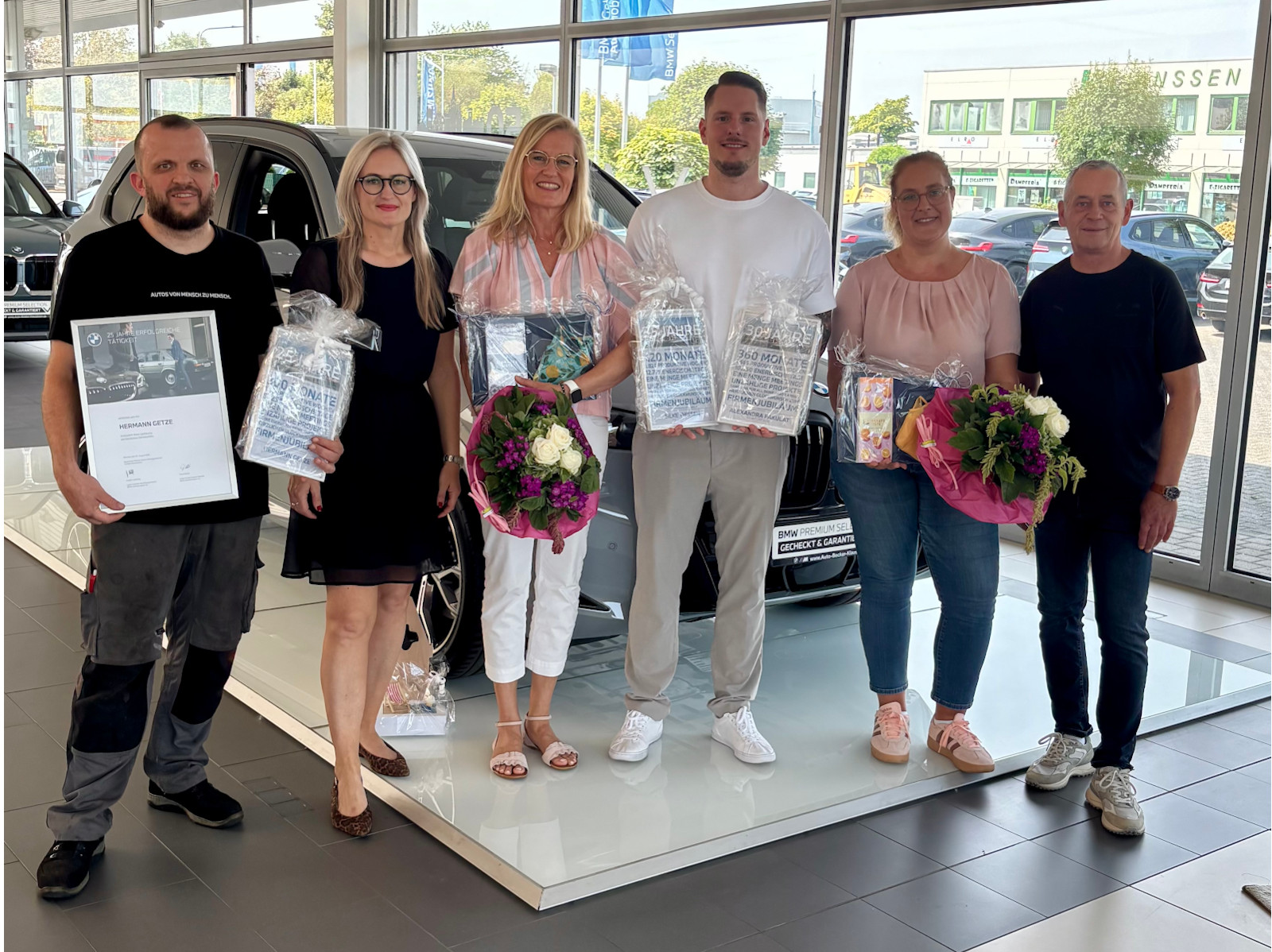Team ABK Gruppenfoto mit Jubiliaren im August 2026